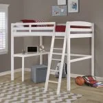 Loft bed with desk
