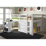 Loft bunk beds with desk