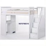 loft bed with desk and drawers