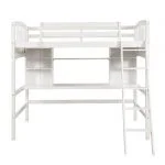 loft bed with shelves and desk