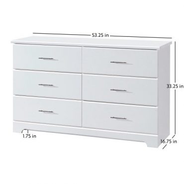 Storkcraft Brookside 6 Drawer Double Dresser - Luxe Pine Furniture