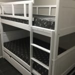 beach cottage double bunk bed with under-bed