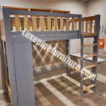 Christine Loft Bed with Shelf and Desk